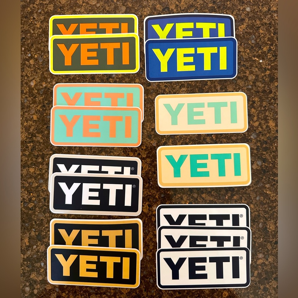 YETI Stickers New Set of 15